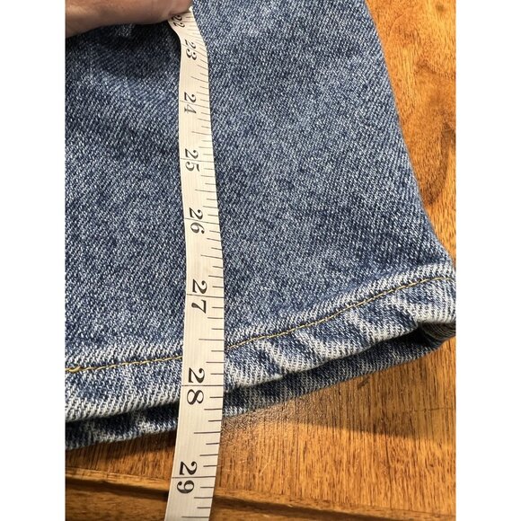 Vtg 80s 90s Lee Jeans Women’s 16 Blue Jeans High Relaxed Tapered Denim Cotton - Picture 5 of 7